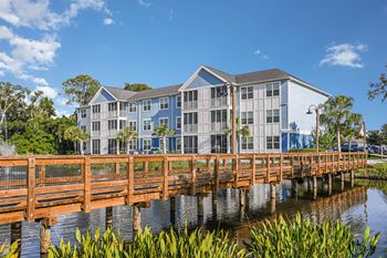 Serene lake and preserve views